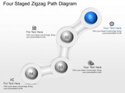 1349889 style circular zig-zag 4 piece powerpoint presentation diagram infographic slide