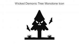 Wicked Demonic Tree Monotone Icon In Powerpoint Pptx Png And Editable Eps Format