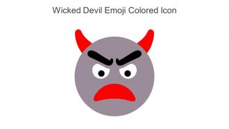 Wicked Devil Emoji Colored Icon In Powerpoint Pptx Png And Editable Eps Format