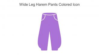 Wide Leg Harem Pants Colored Icon In Powerpoint Pptx Png And Editable Eps Format