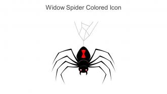 Widow Spider Colored Icon In Powerpoint Pptx Png And Editable Eps Format