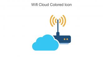 Wifi Cloud Colored Icon In Powerpoint Pptx Png And Editable Eps Format