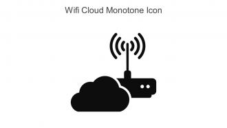 Wifi Cloud Monotone Icon In Powerpoint Pptx Png And Editable Eps Format