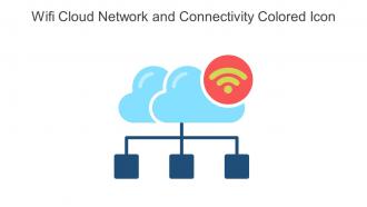 Wifi Cloud Network And Connectivity Colored Icon In Powerpoint Pptx Png And Editable Eps Format