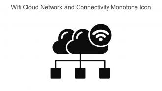 Wifi Cloud Network And Connectivity Monotone Icon In Powerpoint Pptx Png And Editable Eps Format