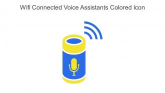 Wifi Connected Voice Assistants Colored Icon In Powerpoint Pptx Png And Editable Eps Format