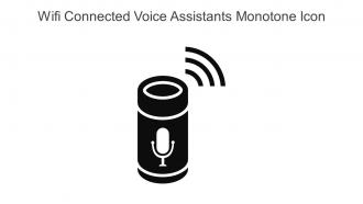 Wifi Connected Voice Assistants Monotone Icon In Powerpoint Pptx Png And Editable Eps Format