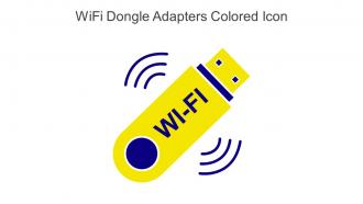 WIFI Dongle Adapters Colored Icon In Powerpoint Pptx Png And Editable Eps Format