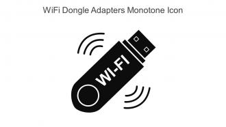WIFi Dongle Adapters Monotone Icon In Powerpoint Pptx Png And Editable Eps Format