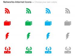 Wifi folder energy network communication ppt icons graphics