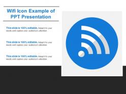 Wifi Icon Example Of Ppt Presentation