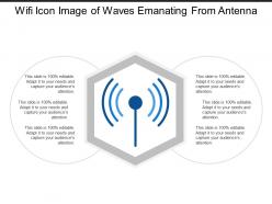 Wifi Icon Image Of Waves Emanating From Antenna