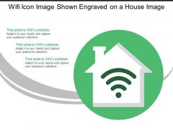 Wifi Icon Image Shown Engraved On A House Image