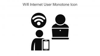 Wifi Internet User Monotone Icon In Powerpoint Pptx Png And Editable Eps Format