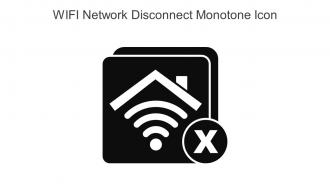 WIFI Network Disconnect Monotone Icon In Powerpoint Pptx Png And Editable Eps Format