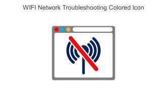 WIFI Network Troubleshooting Colored Icon In Powerpoint Pptx Png And Editable Eps Format