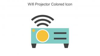 Wifi Projector Colored Icon In Powerpoint Pptx Png And Editable Eps Format