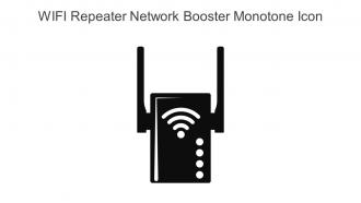 WIFI Repeater Network Booster Monotone Icon In Powerpoint Pptx Png And Editable Eps Format