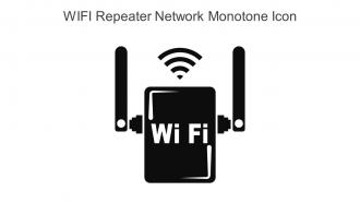 WIFI Repeater Network Monotone Icon In Powerpoint Pptx Png And Editable Eps Format