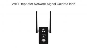 WIFI Repeater Network Signal Colored Icon In Powerpoint Pptx Png And Editable Eps Format