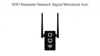 WIFI Repeater Network Signal Monotone Icon In Powerpoint Pptx Png And Editable Eps Format