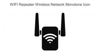 WIFI Repeater Wireless Network Monotone Icon In Powerpoint Pptx Png And Editable Eps Format