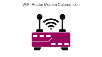 WIFI Router Modem Colored Icon In Powerpoint Pptx Png And Editable Eps Format