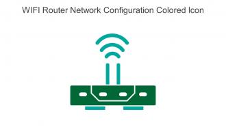 WIFI Router Network Configuration Colored Icon In Powerpoint Pptx Png And Editable Eps Format