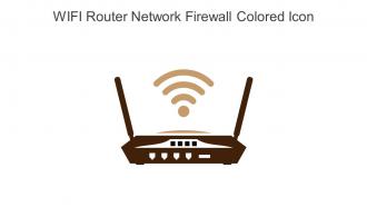 WIFI Router Network Firewall Colored Icon In Powerpoint Pptx Png And Editable Eps Format