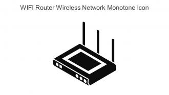 WIFI Router Wireless Network Monotone Icon In Powerpoint Pptx Png And Editable Eps Format