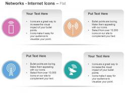 Wifi signals antenna tower satellite communication ppt icons graphics