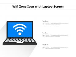 Wifi Zone Icon With Laptop Screen