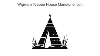 Wigwam Teepee House Monotone Icon In Powerpoint Pptx Png And Editable Eps Format
