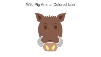 Wild Pig Animal Colored Icon In Powerpoint Pptx Png And Editable Eps Format
