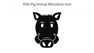 Wild Pig Animal Monotone Icon In Powerpoint Pptx Png And Editable Eps Format