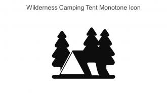 Wilderness Camping Tent Monotone Icon In Powerpoint Pptx Png And Editable Eps Format