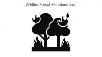 Wildfire Forest Monotone Icon In Powerpoint Pptx Png And Editable Eps Format