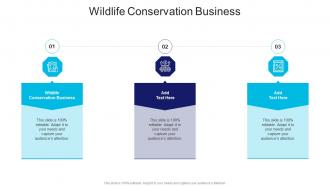 Wildlife Conservation Business In Powerpoint And Google Slides Cpb