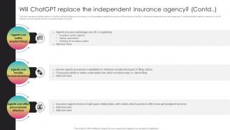Will ChatGPT Replace The Independent Insurance Generative AI Transforming Insurance ChatGPT SS V Editable Content Ready