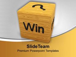 Win and lose business powerpoint templates ppt backgrounds for slides 0113