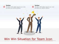 Win win situation for team icon