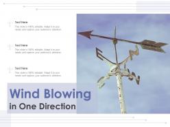 Wind blowing in one direction