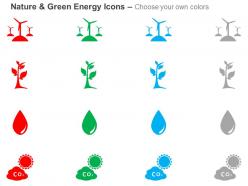 Wind energy bioenergy hydroelectricity solar energy ppt icons graphics