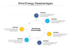 Wind energy disadvantages ppt powerpoint presentation infographic template outfit cpb