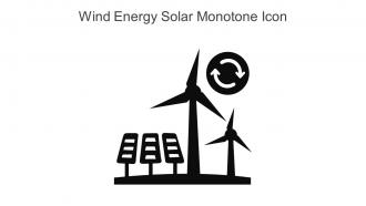 Wind Energy Solar Monotone Icon In Powerpoint Pptx Png And Editable Eps Format