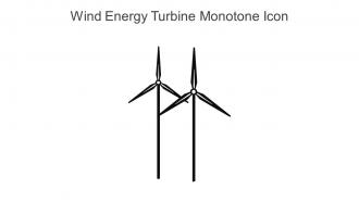 Wind Energy Turbine Monotone Icon In Powerpoint Pptx Png And Editable Eps Format