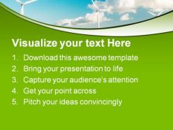 Wind farm nature powerpoint templates and powerpoint backgrounds 0211