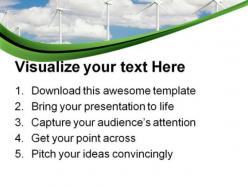 Wind farm technology powerpoint templates and powerpoint backgrounds 0711