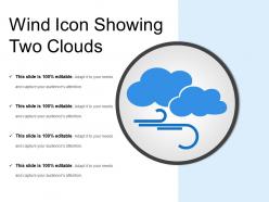 Wind icon showing two clouds