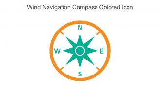 Wind Navigation Compass Colored Icon In Powerpoint Pptx Png And Editable Eps Format